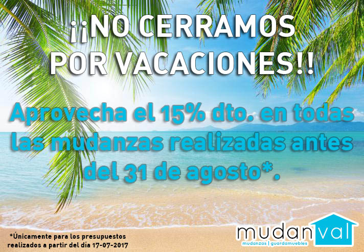 ¡ No cerramos por Vacaciones !